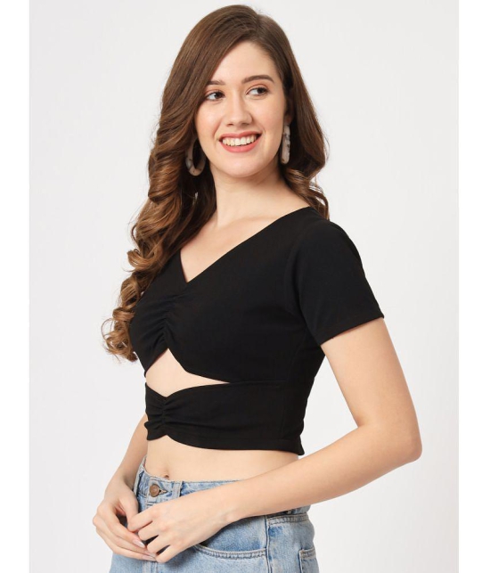 Zima Leto - Black Polyester Womens Crop Top ( Pack of 1 ) - None