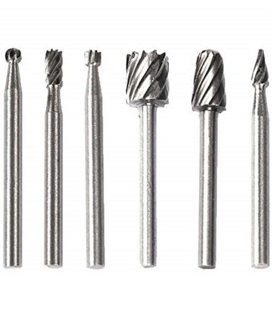 Rangwell  Tungsten Carbide Twist Drill Bit 6pc Woodworking Tools Drill Hss Bit Set Wood Carving Burr for Glass Bits