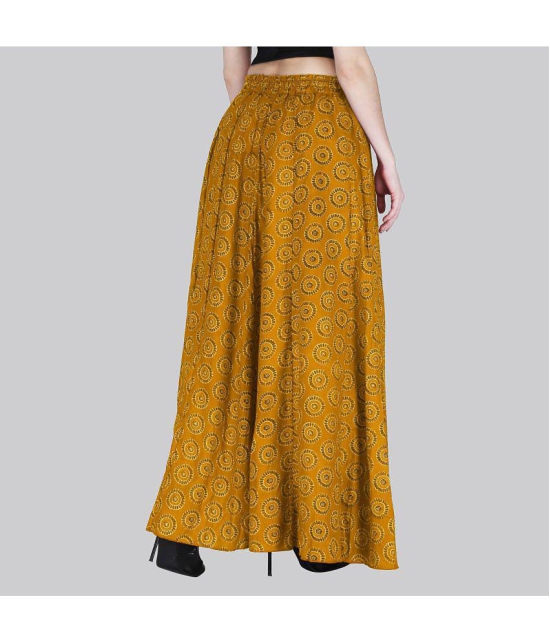 Sttoffa Yellow Cotton Womens Flared Skirt ( Pack of 1 ) - None