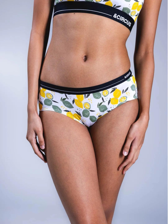 Women's Hipster Briefs - Lemon Crush-M