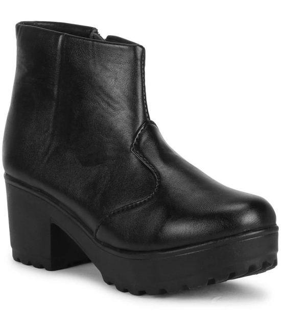 Saheb - Black Womens Ankle Length Boots - None