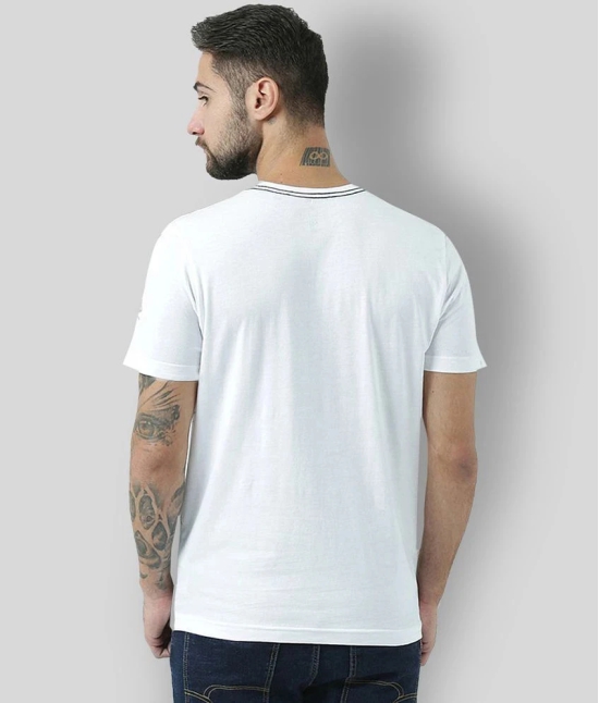 Huetrap - White Cotton Regular Fit Mens T-Shirt ( Pack of 1 ) - None