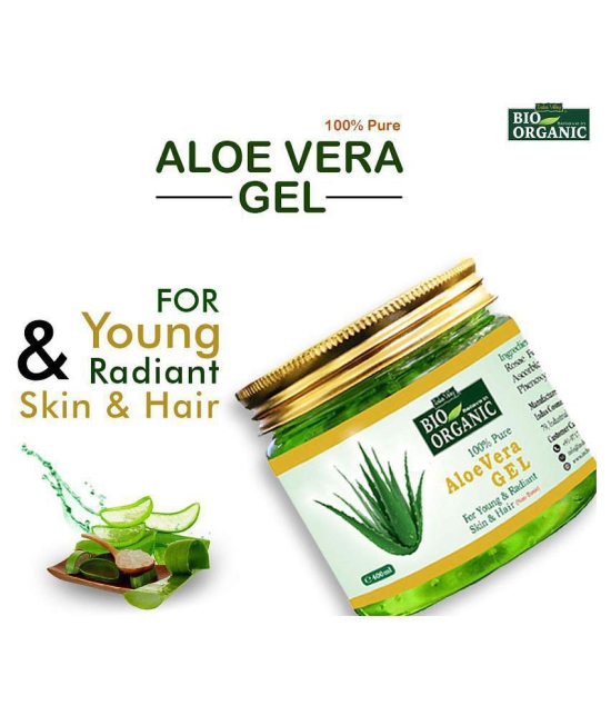 Indus Valley 100% Bio Organic Aloe Vera Gel For Multipurpose Benefits, Skin Acne, Scars, Dark spots Face & Hair Care (400ml)