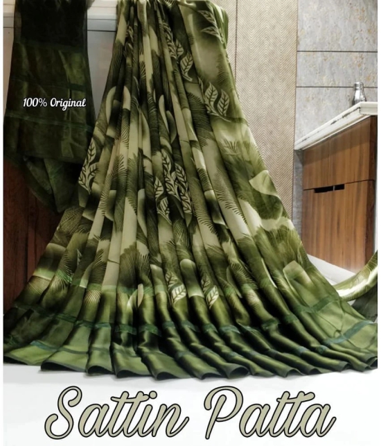 Sitanjali Georgette Green Ready To Wear Sarees With Blouse Piece Saree - - Green