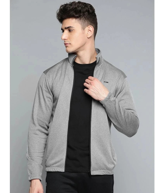 Alcis - Grey Polyester Mens Running Jacket ( Pack of 1 ) - 2XL