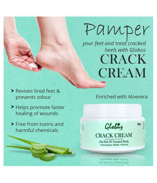 Globus Naturals Hand, Crack Heels & Foot Cream ( 50 g ) Pack of 2