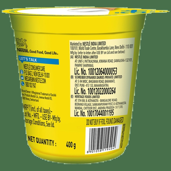 Nestle A+ Slim Dahi - Low-Fat Curd, 400 G Cup