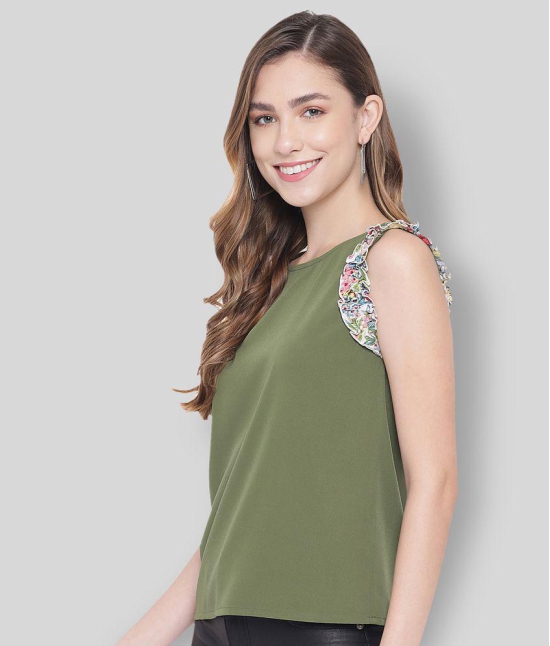 ALL WAYS YOU - Olive Polyester Womens Regular Top ( Pack of 1 ) - 2XL