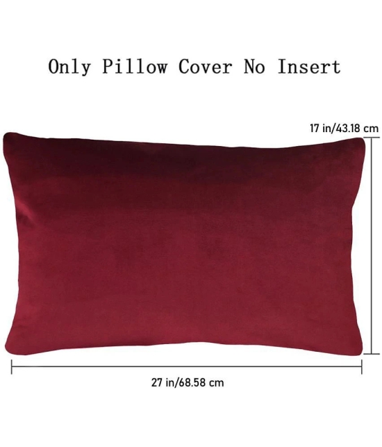 PINDIA Pack of 8 Maroon Pillow Cover - Maroon