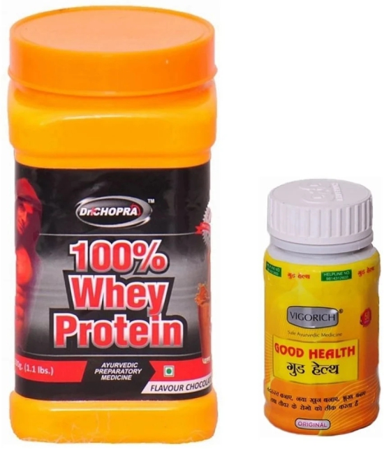 Rikhi 100 % Whey Protein Powder 500gm & GG Good Health Capsule 50 no.s