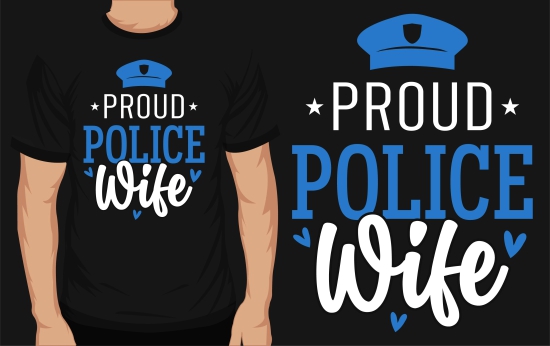 Proud Police Wife-3XL