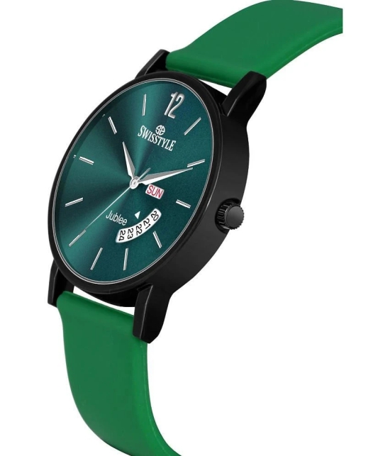 Swisstyle Green Silicon Analog Mens Watch