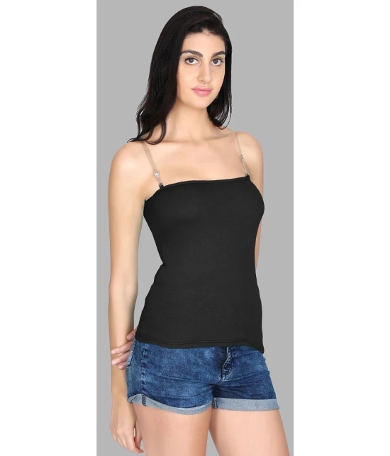 Madam Camisole Cotton Blended Camisoles - Black Single - None