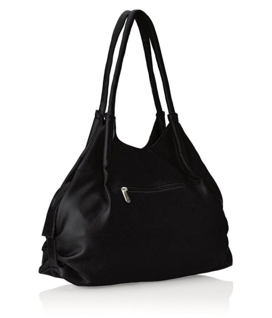 Fostelo Black P.U. Shoulder Bag - Black