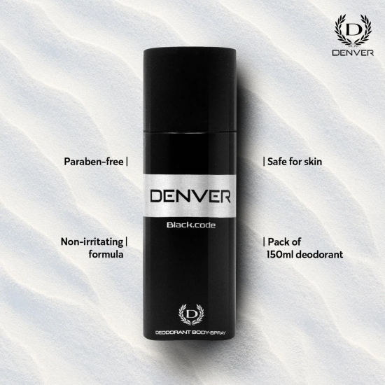 Denver Black Code 200 ml Deodorant