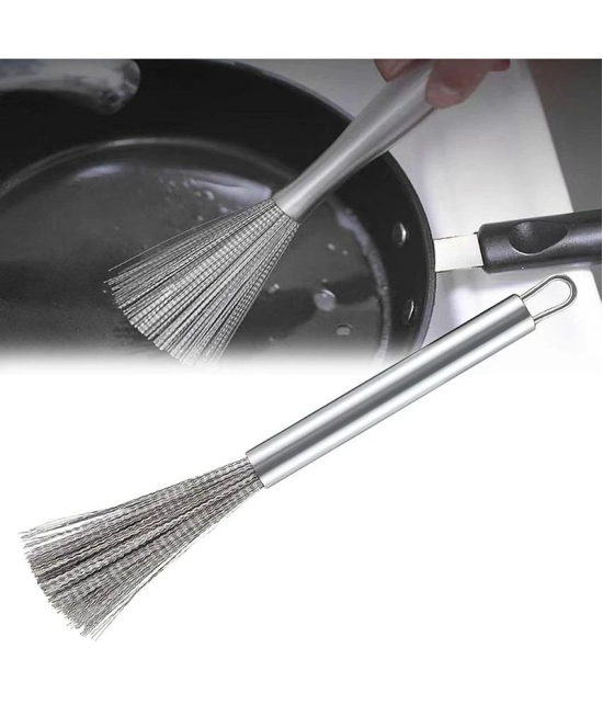 Bhavyta Dishwashing Cleaning Brush Steel Wool Scrubber Dishwash Bar Stainless Steel Pots Pans Cleaning Brush 200 g