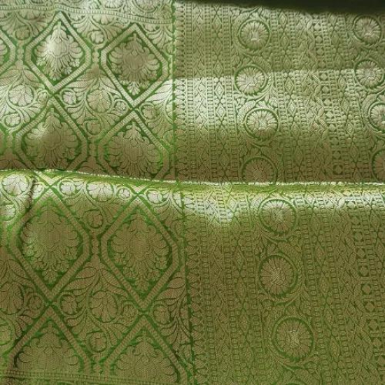 Banaras Red and Green Saree