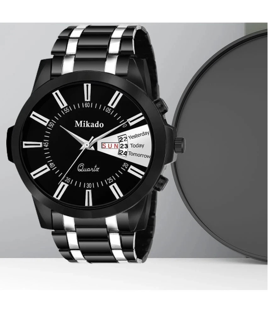 Mikado Black Metal Analog Mens Watch