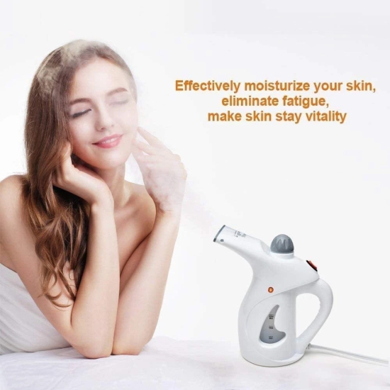 RZ-608 Steamer - 2 in 1 Plastic Electric Iron Portable Handheld Garment and Facial Steamer Brush and Fabric for Ironing Clothes Home and Travel