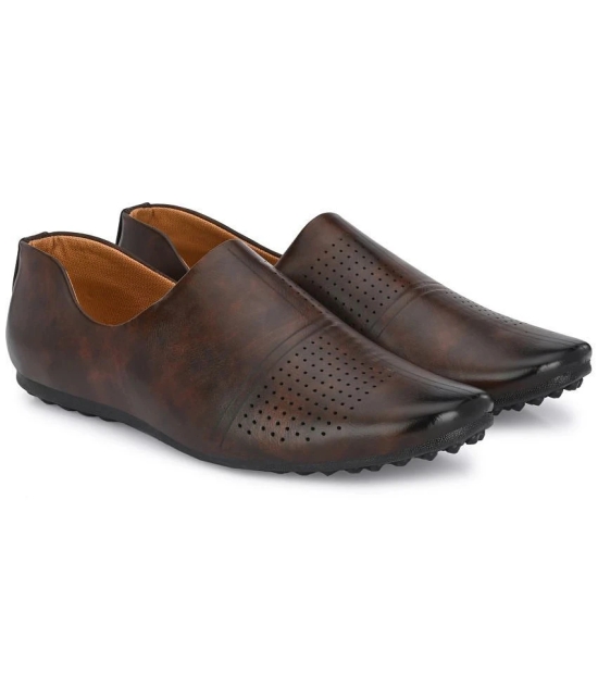 Leeport - Brown Mens Jutti - None