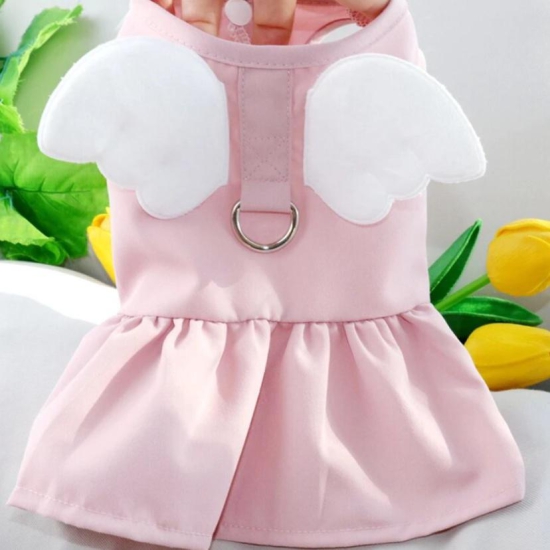 Dog Clothes| Angel Wings Pet Dress | Sizes and Colours Available| Claws N Paws-Blue / XS