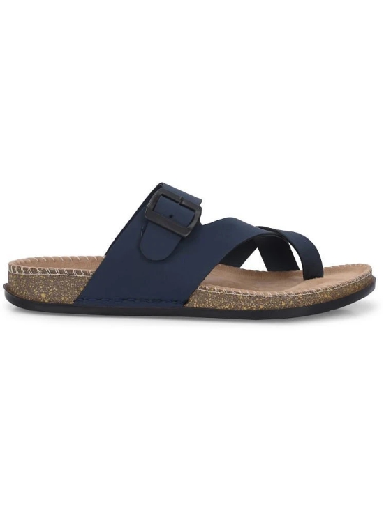 Leeport Blue Mens Daily Slipper - None