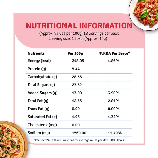 Veeba Pizza Topping Sauce, 280 G