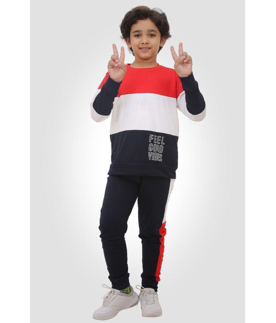 Rydho - Red Cotton Boys T-Shirt & Trackpants ( Pack of 1 ) - None