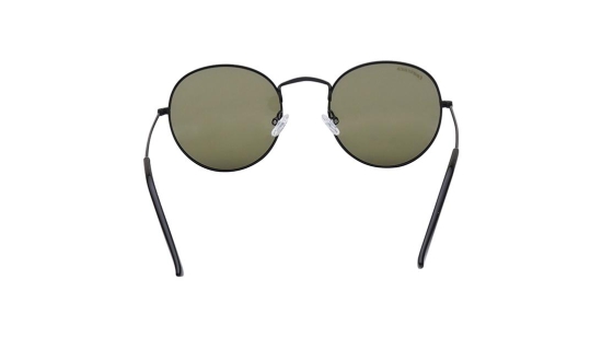 Black Round Unisex Sunglasses (M259GR6PV)