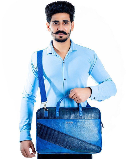 Man Arden 14 Ltrs Blue Laptop Bags