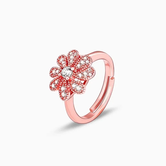 Anushka Sharma Rose Gold Floral Glory Ring