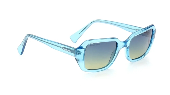 Blue Geometric Sunglasses for Women