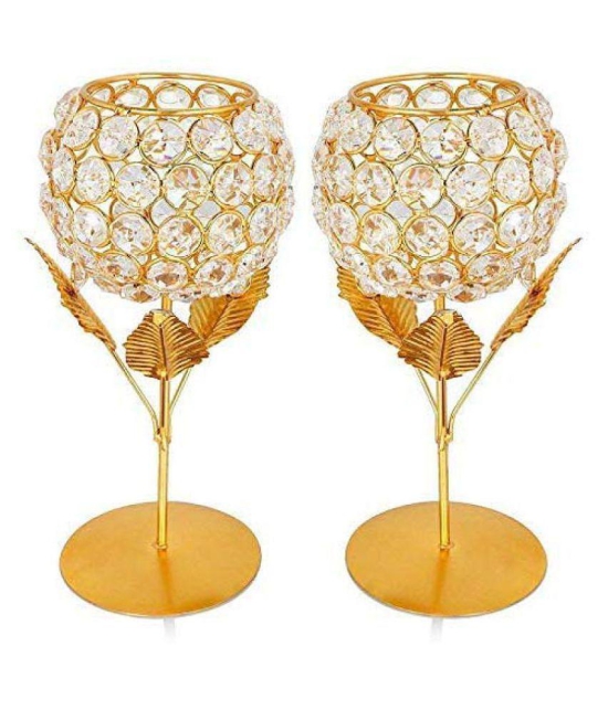 Arsalan Crystal Party Decor Gold - Pack of 2