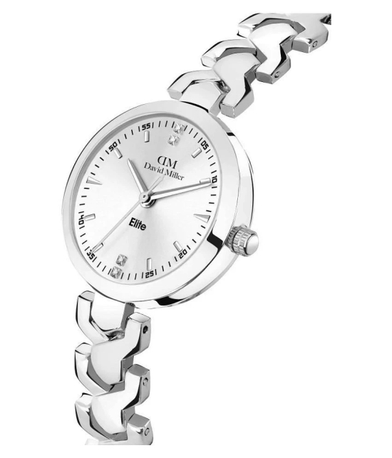 David Miller - Silver Brass Analog Womens Watch