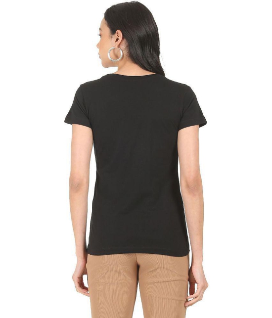 Sugr - Cotton Blend Regular Black Womens T-Shirt ( Pack of 1 ) - None