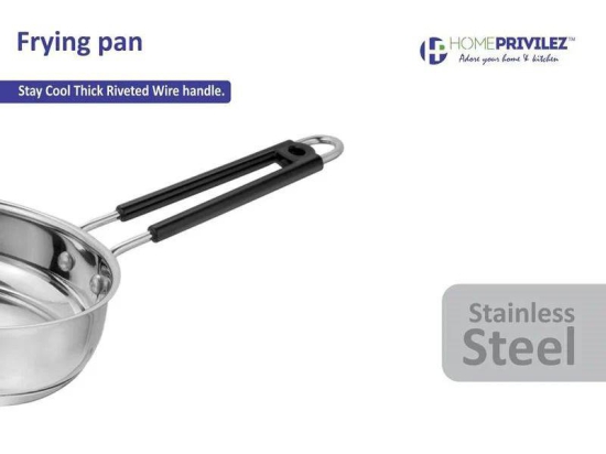 Stainless Steel Frypan with Capsulated Induction Bottom