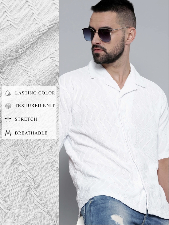 Creased White Shirt-S / White