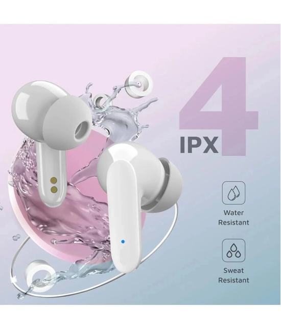 COREGENIX Buds Prima Bluetooth True Wireless (TWS) In Ear 20 Hours Playback Low Latency IPX4(Splash & Sweat Proof) White