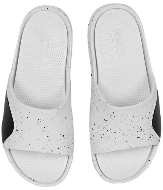 Aadi White Mens Slide Flip Flop - None