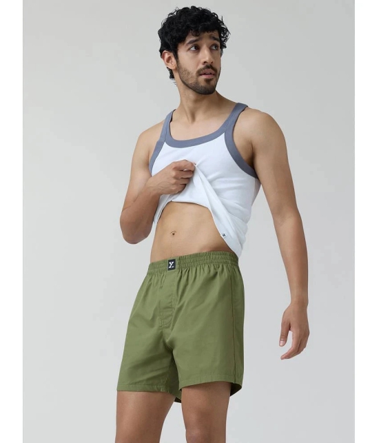 XYXX Green Cotton Mens Boxer- ( Pack of 1 ) - None