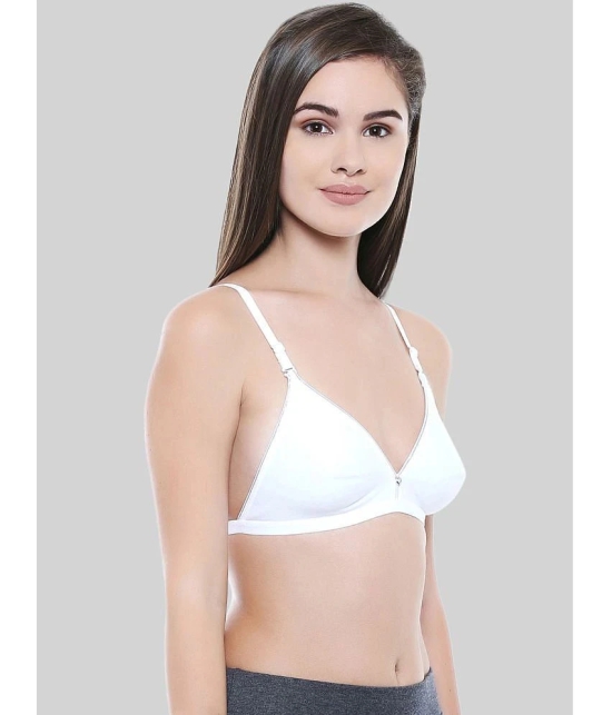 Bodycare White Cotton Non Padded Womens Everyday Bra ( Pack of 1 ) - None