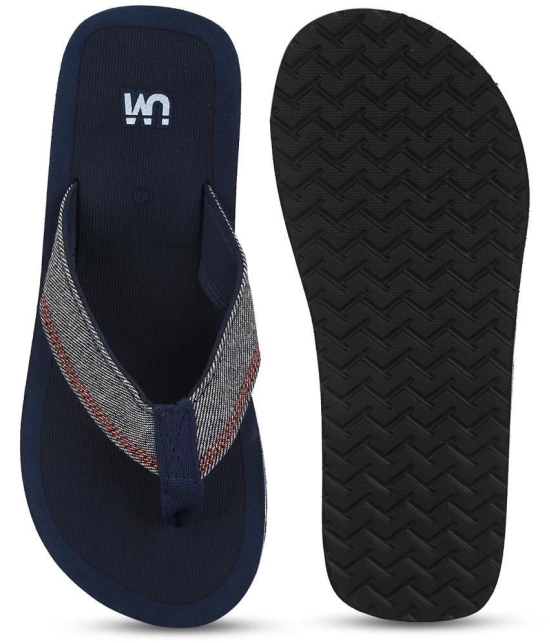 UrbanMark Men Comfortable Light Weight Jeans Upper Slippers- Navy - None