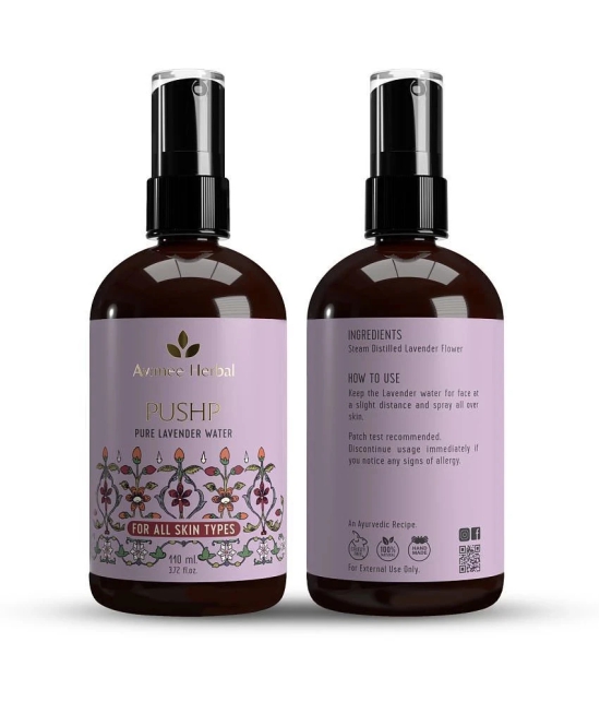 Avimee Herbal Pushp Pure Lavender Water | Soothes Skin, Fights Acne | With Lavender Oil | 110ML