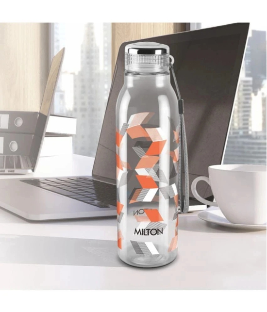 Milton Helix 1000 Pet Water Bottle, Set of 3, 1 Litre Each, Orange - Orange