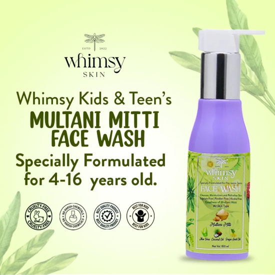 Whimsy Face Wash with Multani Mitti (6 to 16 years)