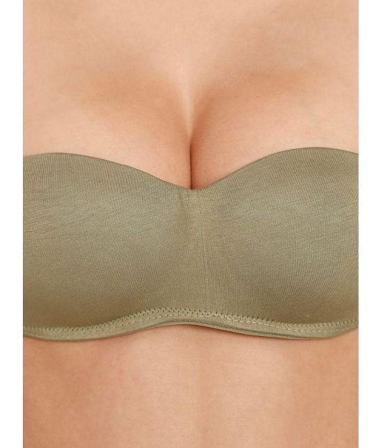 ILRASO - Olive Polyester Lightly Padded Women's Balconette Bra ( Pack of 1 ) - None