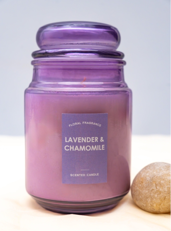 BELL JAR CANDLES-LAVENDER AND CHAMOMILE