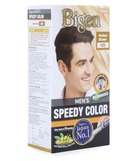 Bigen MenS Speedy - 105 Temporary Hair Color Light Brown Medium Brown 40 g