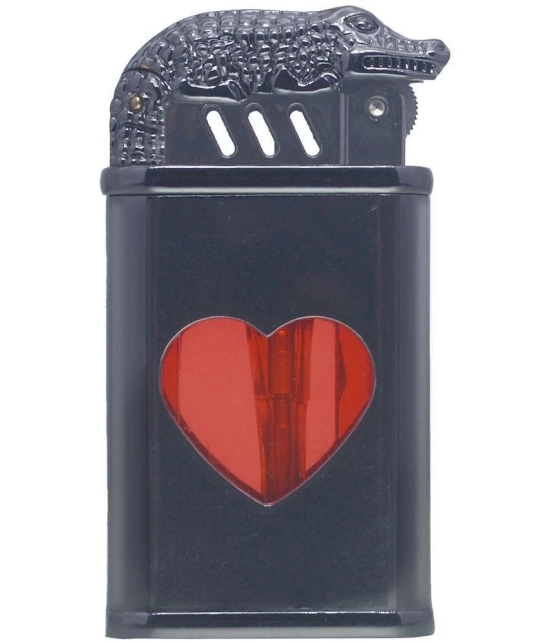 JMALL Black Aluminium Cigarette Lighter ( Pack of 1 ) - Black