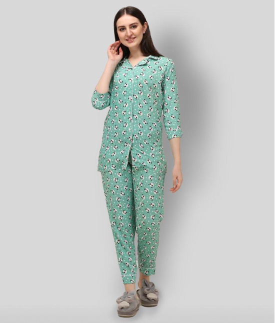 Berrylicious - Multicolor Rayon Womens Nightwear Nightsuit Sets - XL